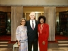 Karen, along with her Mother, pose with Mr. Louis Rukeyser